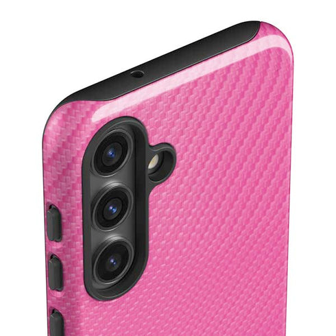 Pink Carbon Fiber Specialty Texture Material Galaxy S24 Impact Case